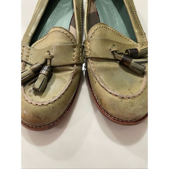Burberry Tassel leather loafers size 38.5 - Picture 5 of 8